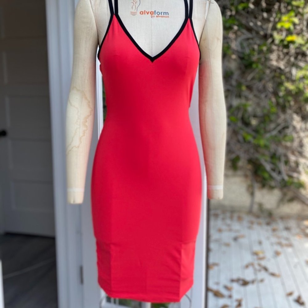 BEBE OPEN BACK PARTY DRESS